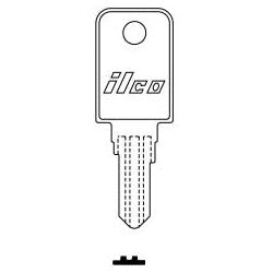 Kaba Ilco 1683 NP A06 | Vehicle Key Blank, Double-Sided, Brass, Nickel Plated, 6 Price Group, For Hayworth