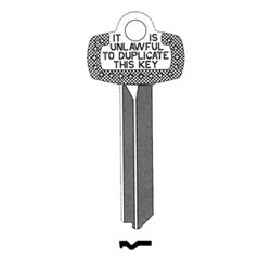 Kaba Ilco 1A1B1 NS A30 | Key Blank, Look-Alike, B Keyway, Natural Nickel Silver, 5 Price Group, For Best/Falcon