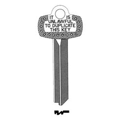 Kaba Ilco 1A1J1 NS A30 | Key Blank, Look-Alike, J Keyway, Natural Nickel Silver, 5 Price Group, For Best/Falcon