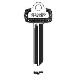 Kaba Ilco 1A1TC1 NS A30 | Key Blank, Look-Alike, Natural Nickel Silver, 5 Price Group, For Best/Falcon TC KW