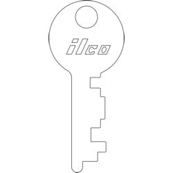 Kaba Ilco 2712 ST A13 | Precut Key Blank - Eagle Luggage