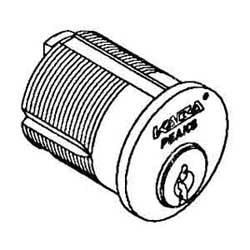 Kaba Ilco 3401-1-26D-1014-S | Mortise Lock Cylinder, Peaks Classic, 6-Pin, Uncombinated, S Keyway, 1-1/4" L, Satin Chrome Plated, With Standard Cam