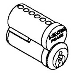 Kaba Ilco 3850-26D-1006-K1 | Cylinder Lock Interchangeable Core, Peaks Classic, 150 6-Pin, Uncombinated, K1 Keyway, Small format, Capped