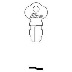 Kaba Ilco 3916-22 ST A25 | Key Blank, Steel, Nickel Plated, 37 Price Group, For Miscellaneous