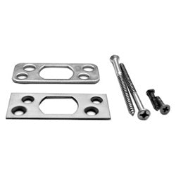 Kaba Ilco 4500-10-5011 | Mortise Cylinder Deadbolt Faceplate, Heavy Duty, With Reinforcer, For Wood Jam