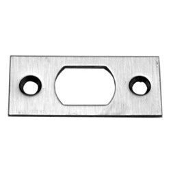 Kaba Ilco 4500-26D-5012 | Mortise Cylinder Deadbolt Faceplate, 1" Bolt Front, Satin Chrome Plated, For 2" and 2-3/8" Bolt