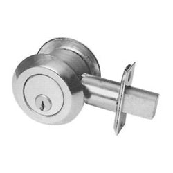 Kaba Ilco 45-2-4-04-26D-0 | Mortise Cylinder Deadbolt, Standard, Heavy Duty, 2-3/4" Backset, Satin Chrome Plated, Without Double Cylinder