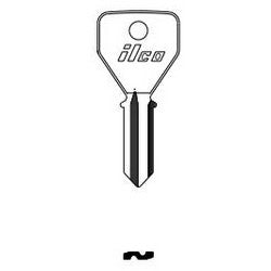 Kaba Ilco 62FE NP A22 | Vehicle Key Blank, Brass, Nickel Plated, 23 Price Group, For British Leyland