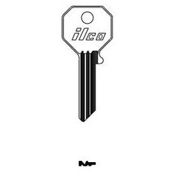 Kaba Ilco 62HB NP A14 | Vehicle Key Blank, Brass, Nickel Plated, 14 Price Group, For Rolls Royce/Bentley