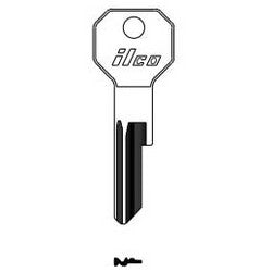 Kaba Ilco 62HE NP A14 | Vehicle Key Blank, Brass, Nickel Plated, 14 Price Group, For Rolls Royce