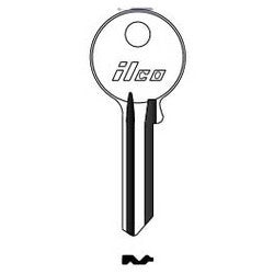 Kaba Ilco 62LG NP A18 | Cylinder Lock Key Blank, Brass, Nickel Plated, 18 Price Group, For Legge