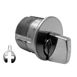 Kaba Ilco 7161TK2-03 | Mortise Lock Cylinder, Turn Knob, Adams Rite Cam, 1.15" Diameter x 1" Length, Bright Brass
