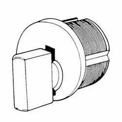 Kaba Ilco 7201TK1-26D | Mortise Lock Cylinder, Turn Knob, Standard Cam, 1.15" Diameter x 1-1/4" Length, Satin Chrome