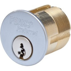 Kaba Ilco 8401-2-26D-1018PS | Mortise Cylinder, 6 Pin Or Disc, Us26d Satin Chrome
