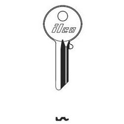 Kaba Ilco 997ER NP A10 | Cylinder Lock Key Blank, 7-Pin, Small, Brass, Nickel Plated, 10 Price Group, For Yale