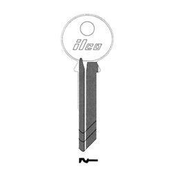 Kaba Ilco 998S NP A14 | Cylinder Lock Key Blank, 5-Pin, Brass, Nickel Plated, 14 Price Group, For Yale