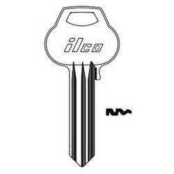 Kaba Ilco A1012-H3 NS A51 | Cylinder Lock Key Blank, 6-Pin, Natural Nickel Silver, 10 Price Group, For Corbin/Russwin
