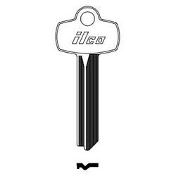 Kaba Ilco A1114B NP A05 | Cylinder Lock Key Blank, Brass, Nickel Plated, 5 Price Group, For Best