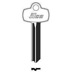 Kaba Ilco A1114C NP A05 | Cylinder Lock Key Blank, Brass, Nickel Plated, 5 Price Group, For Best