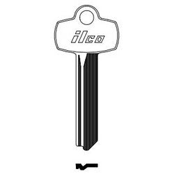 Kaba Ilco A1114D NP A04 | Cylinder Lock Key Blank, Brass, Nickel Plated, 4 Price Group, For Best