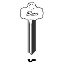 Kaba Ilco A1114H NP A08 | Cylinder Lock Key Blank, Brass, Nickel Plated, 8 Price Group, For Best