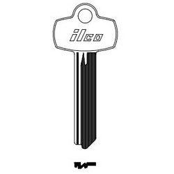 Kaba Ilco A1114J NP A04 | Cylinder Lock Key Blank, Brass, Nickel Plated, 4 Price Group, For Best