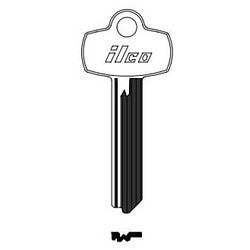 Kaba Ilco A1114M NP A04 | Cylinder Lock Key Blank, Brass, Nickel Plated, 4 Price Group, For Best