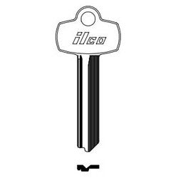 Kaba Ilco A1114Q NP A05 | Cylinder Lock Key Blank, Brass, Nickel Plated, 5 Price Group, For Best