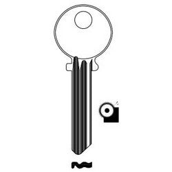 Kaba Ilco A1515 NS A31 | Cylinder Lock Key Blank, Look-Alike, 6-Pin, Natural Nickel Silver, 6 Price Group, For Medeco