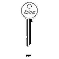 Kaba Ilco AG2 NP A15 | Cylinder Lock Key Blank, Brass, Nickel Plated, 15 Price Group, For Age