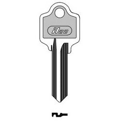Kaba Ilco AR1-PC NP A09 | Cylinder Lock Key Blank, Brass, Nickel Plated, 9 Price Group, For Arrow/Almet