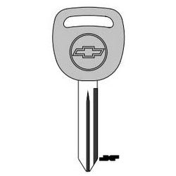Kaba Ilco B102GCP NP A13 | Key Blank, Look-Alike, Brass, Nickel Plated, 13 Price Group, For General Motors Original
