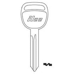 Kaba Ilco B106 NP A05 | Vehicle Key Blank, Brass, Nickel Plated, 5 Price Group, For Saturn