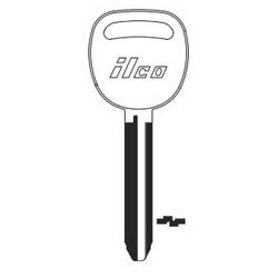 Kaba Ilco B110 NP A05 | Vehicle Key Blank, Brass, Nickel Plated, 5 Price Group, For General Motors