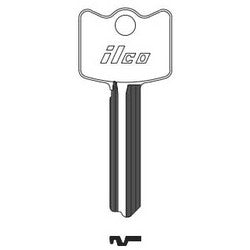 Kaba Ilco B1179-1D NP A08 | Cylinder Lock Key Blank, Brass, Nickel Plated, 8 Price Group, For Arrow