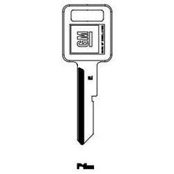 Kaba Ilco B44G NP A04 | Key Blank, Look-Alike, Primary, E, Brass, Nickel Plated, 4 Price Group, For General Motors Original