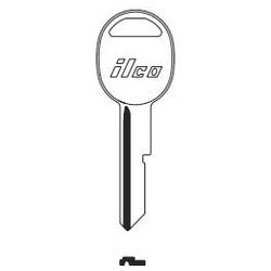 Kaba Ilco B51-NP NP A32 | Vehicle Key Blank, Brass, Nickel Plated, 32 Price Group, For General Motors