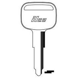 Kaba Ilco B57 NP A06 | Vehicle Key Blank, Brass, Nickel Plated, 6 Price Group, For Isuzu