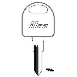 Kaba Ilco B59 NP A07 | Vehicle Key Blank, Brass, Nickel Plated, 7 Price Group, For General Motors