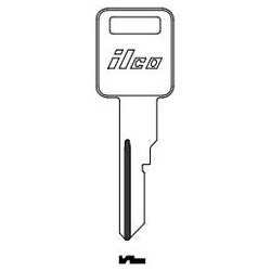 Kaba Ilco B62 NP A02 | Vehicle Key Blank, Brass, Nickel Plated, 2 Price Group, For General Motors