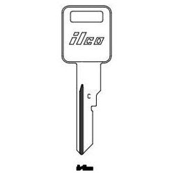 Kaba Ilco B63 NP A03 | Vehicle Key Blank, Brass, Nickel Plated, 3 Price Group, For General Motors