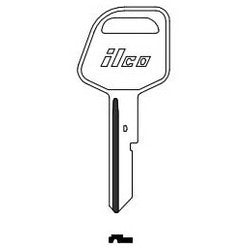 Kaba Ilco B67 NP A06 | Vehicle Key Blank, Brass, Nickel Plated, 6 Price Group, For General Motors