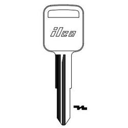 Kaba Ilco B69 NP A05 | Vehicle Key Blank, Brass, Nickel Plated, 5 Price Group, For Geo, General Motors
