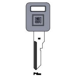 Kaba Ilco B77GP NP A10 | Key Blank, Look-Alike, Primary, E, Brass, Nickel Plated, 10 Price Group, For General Motors Original