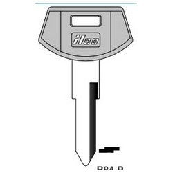 Kaba Ilco B84-P NP A10 | Vehicle Key Blank, Plastic Head, Brass, Nickel Plated, 10 Price Group, For General Motors