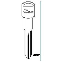 Kaba Ilco B86 NP A03 | Vehicle Key Blank, Brass, Nickel Plated, 3 Price Group, For General Motors