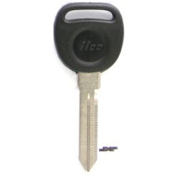 Kaba Ilco B91-P NP A09 | Vehicle Key Blank, Plastic Head, Brass, Nickel Plated, 9 Price Group, For General Motors