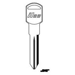 Kaba Ilco B92 NP A03 | Vehicle Key Blank, Brass, Nickel Plated, 3 Price Group, For General Motors