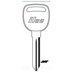 Kaba Ilco B96 NP A03 | Vehicle Key Blank, Brass, Nickel Plated, 3 Price Group, For Saturn