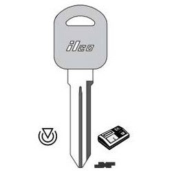 Kaba Ilco B97-PT5 NP | Vehicle Key Blank, Cloning Tool, Brass, Nickel Plated, For General Motors